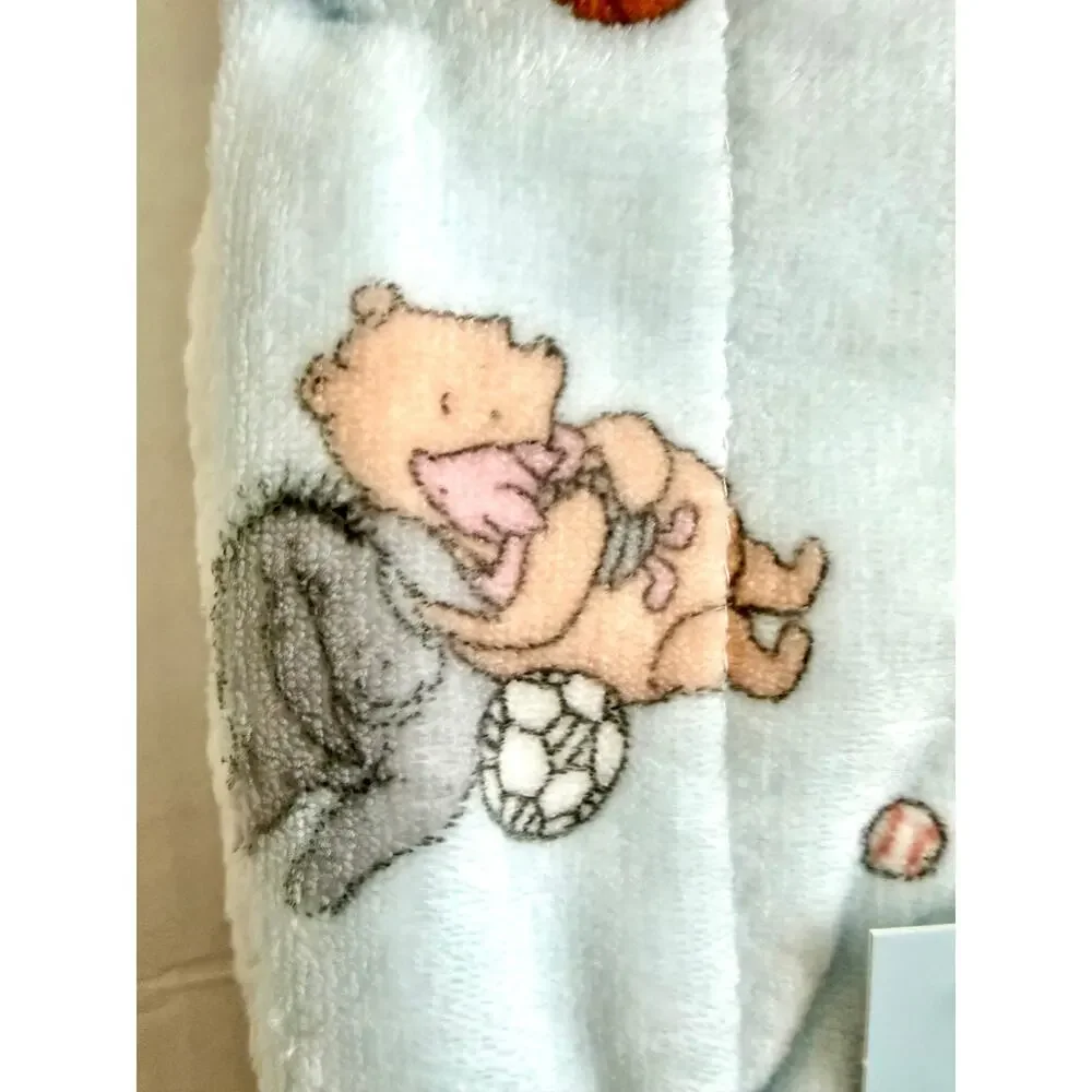 New Pooh Bear Collection Winnie The Pooh Sports Thick Baby Blanket 30